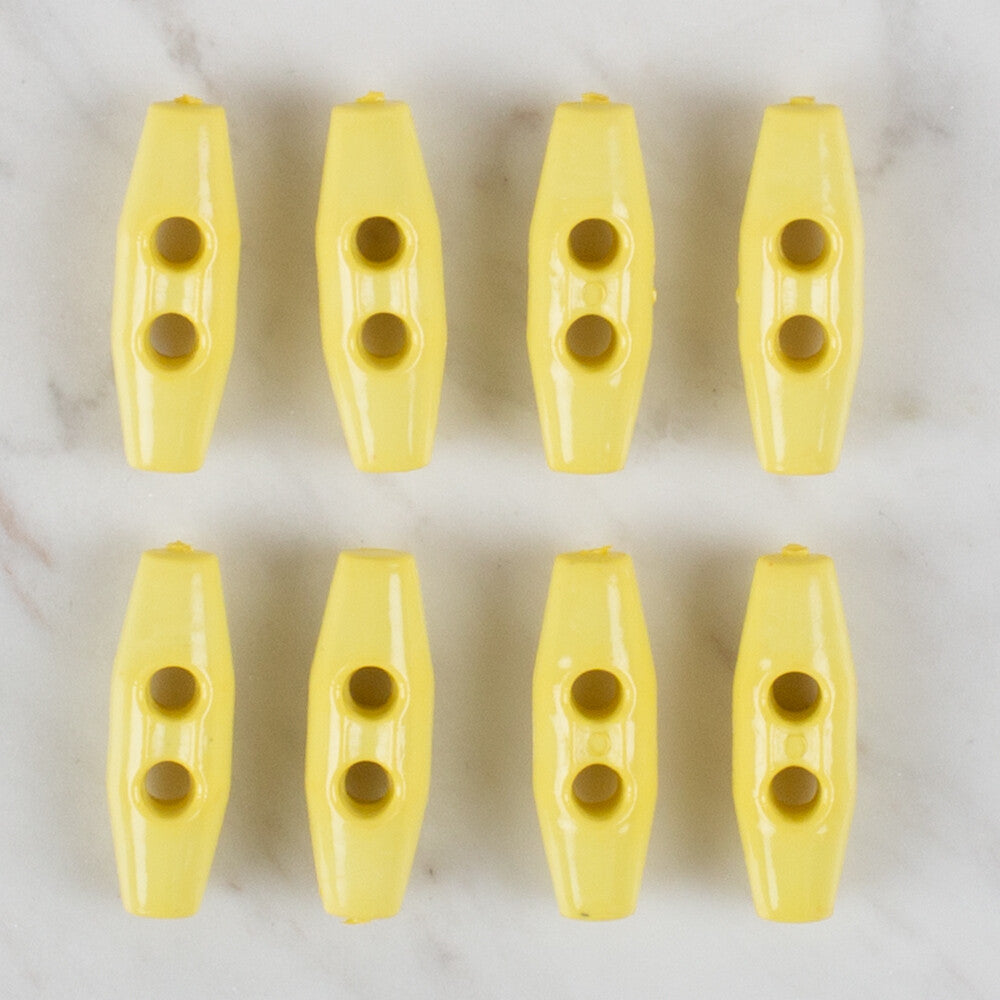 Loren Crafts 8 Pack Shepherd Button, Yellow - 117
