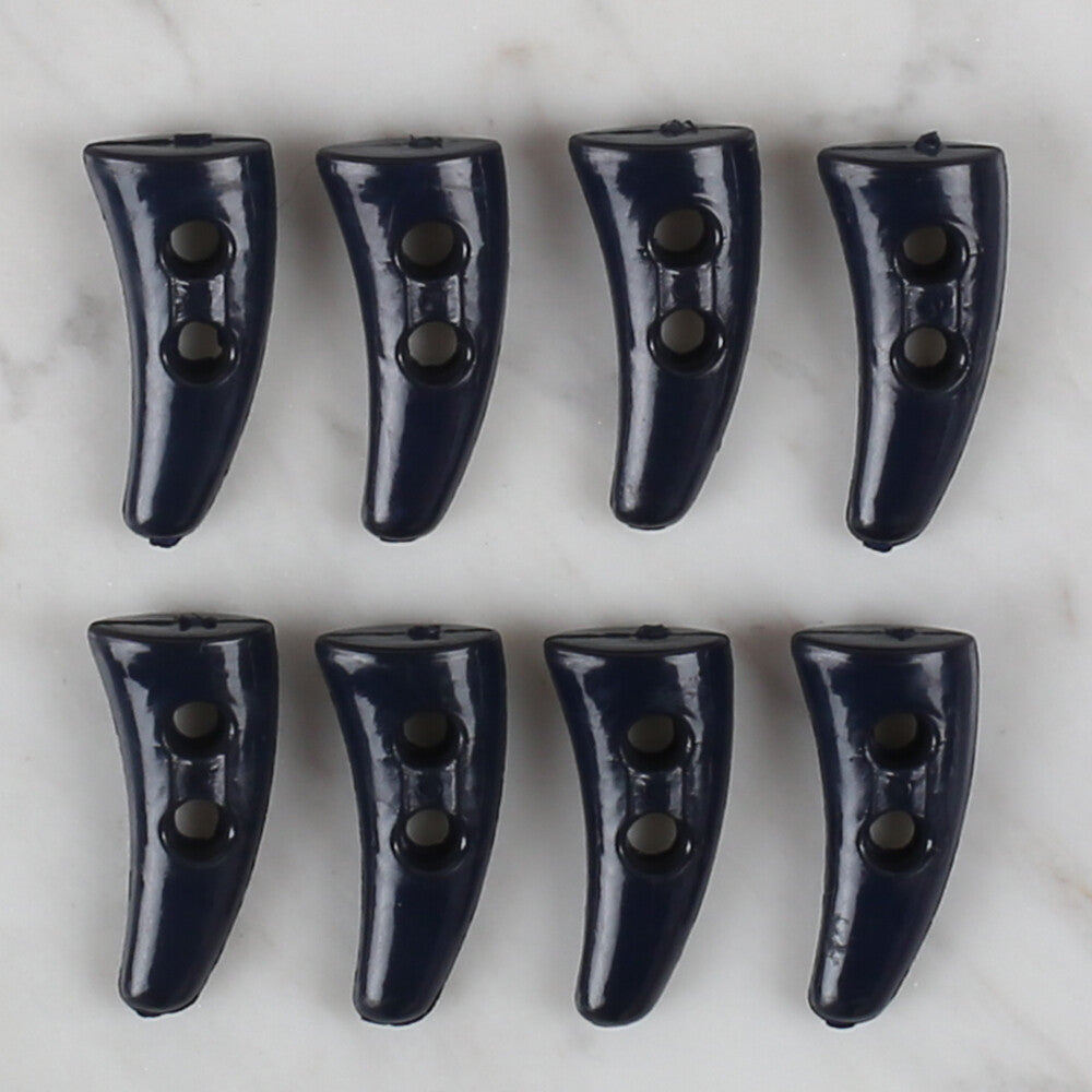 Loren Crafts 8 Pack Shepherd Button, Dark Navy Blue - 127
