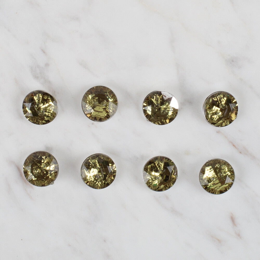 Loren Crafts 8 Pack Shiny Button - 228