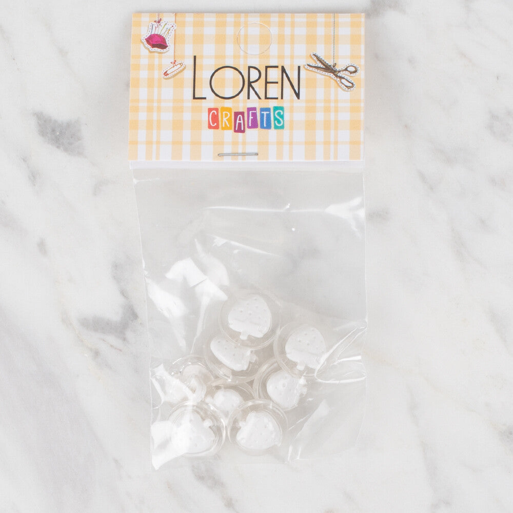 Loren Crafts 8 Pack Strawberry Button - 274