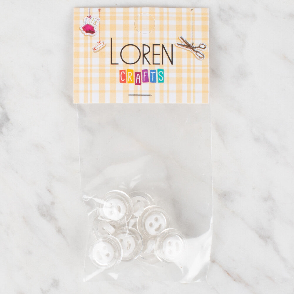 Loren Crafts 8 Pack Smile Button - 275