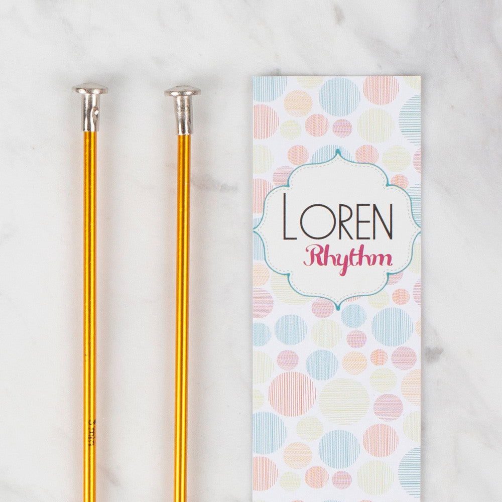 Loren Rythm Knitting Needle, Metal, 3mm, Yellow