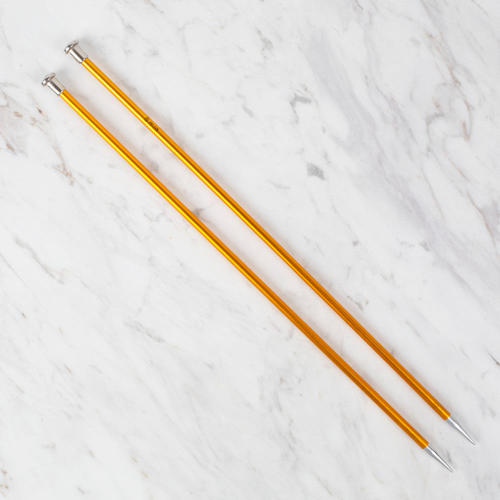 Loren Rythm Knitting Needle, Metal, 6mm, Yellow