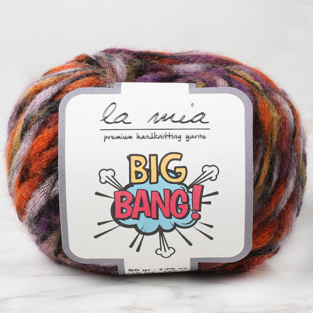 La Mia Big Bang Knitting Yarn, Variegated - LBN09