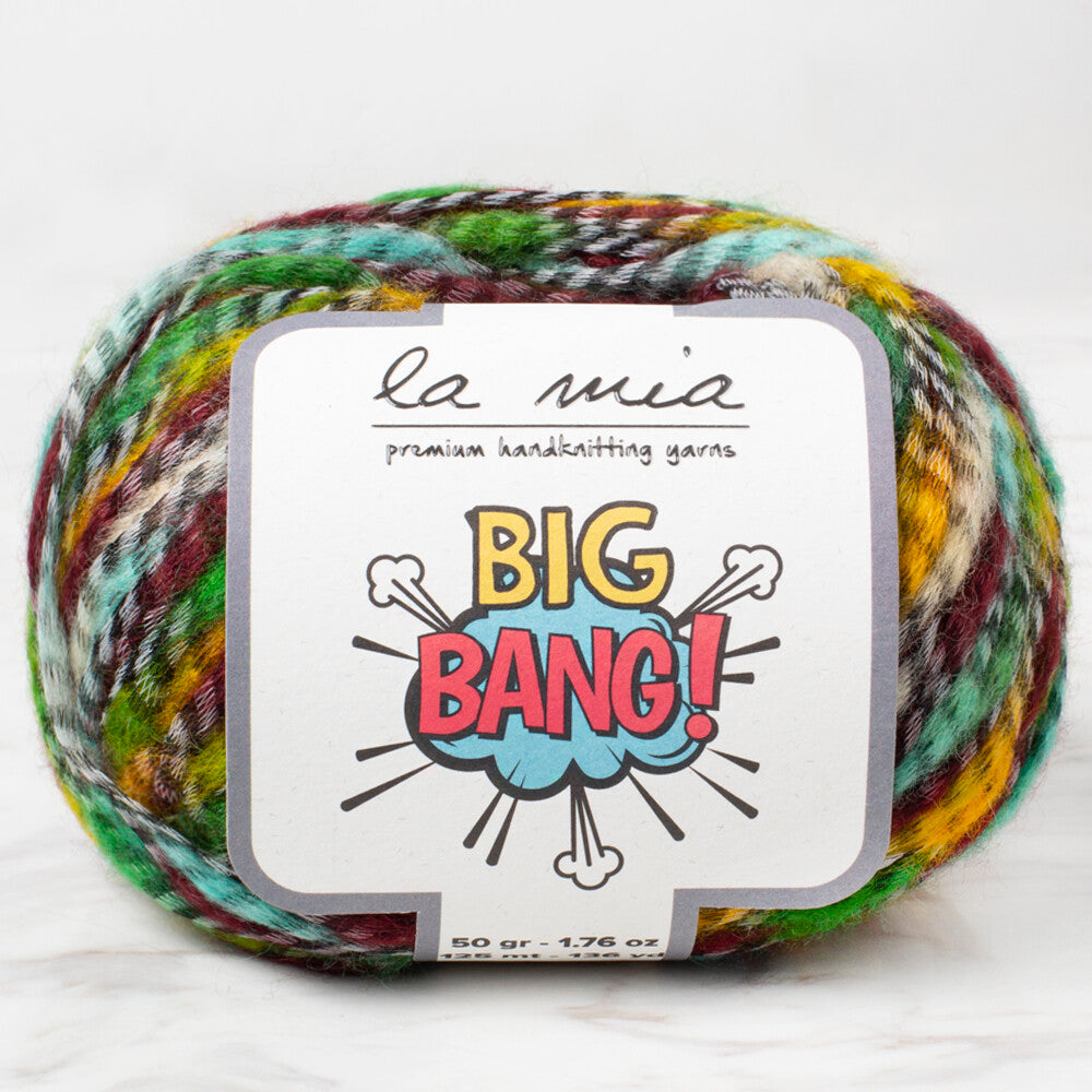 La Mia Big Bang Knitting Yarn, Variegated - LBN16