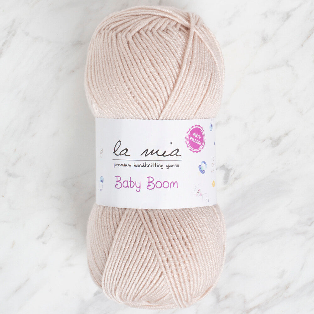 La Mia Baby Boom Knitting Yarn, Beige - 310