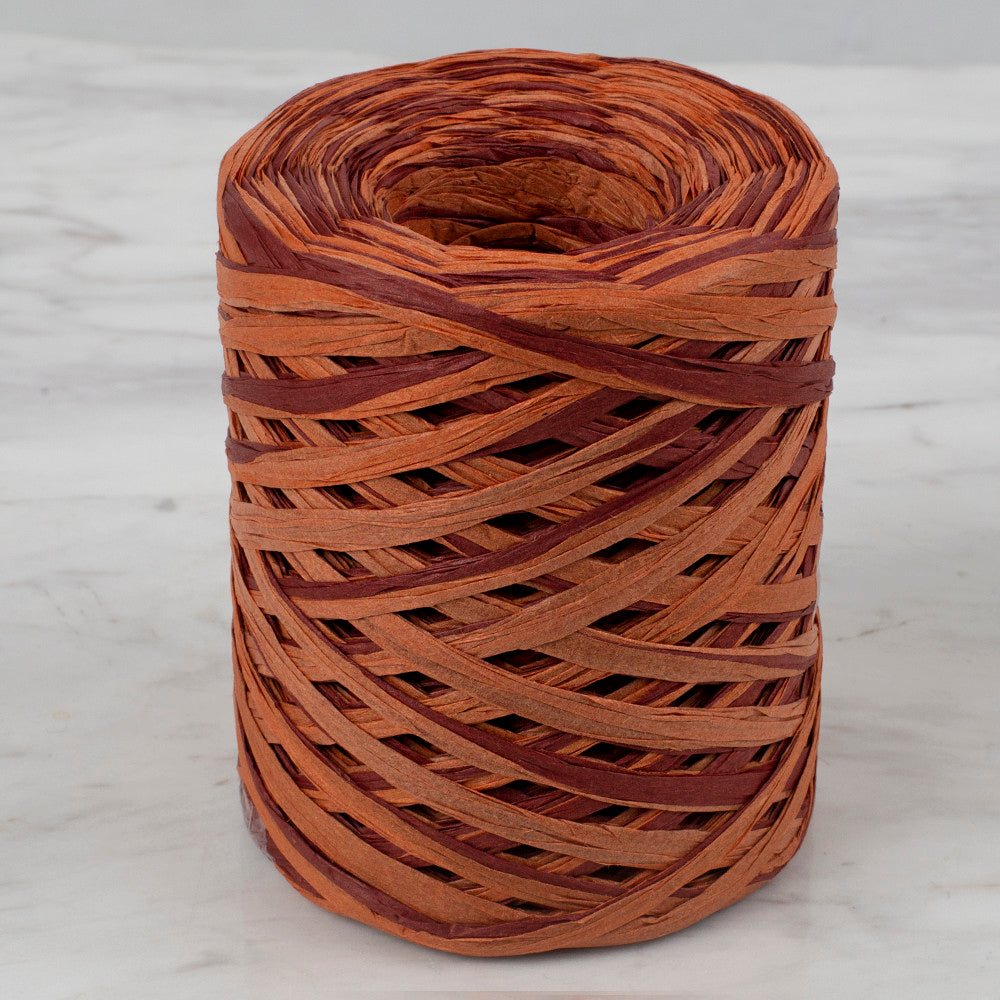 Loren Natural Raffia Paper Yarn, Variegated, 50 gr