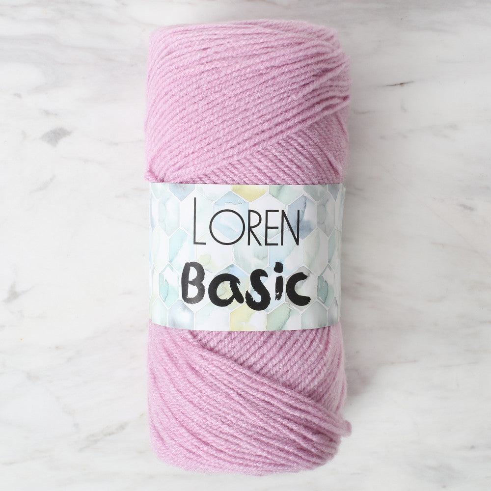 Loren Basic Hand Knitting Yarn, Lilac - 100