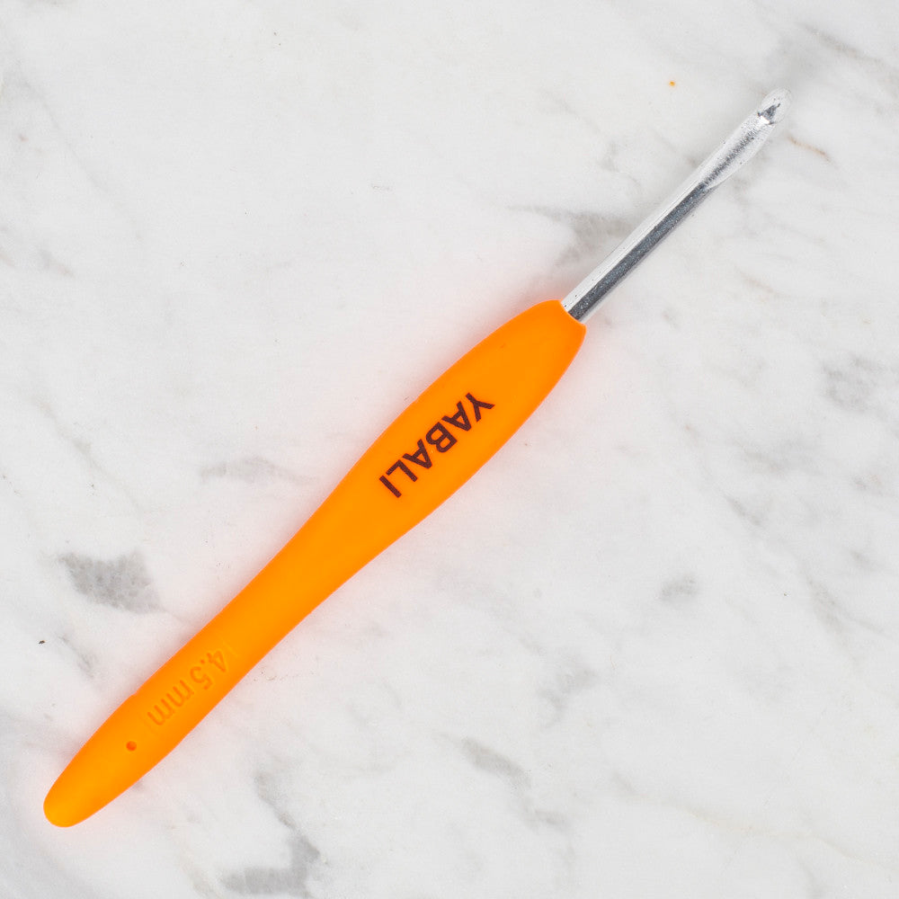 Yabalı 4.5 mm Soft Handle Crochet Hook, Neon Orange - YBL - 323