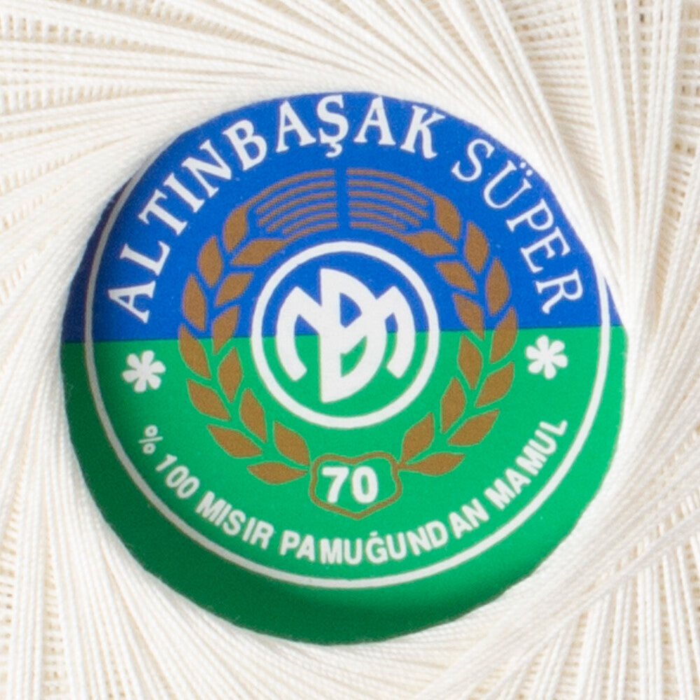 Altınbaşak Süper No:70 Lace Thread Ball, Cream