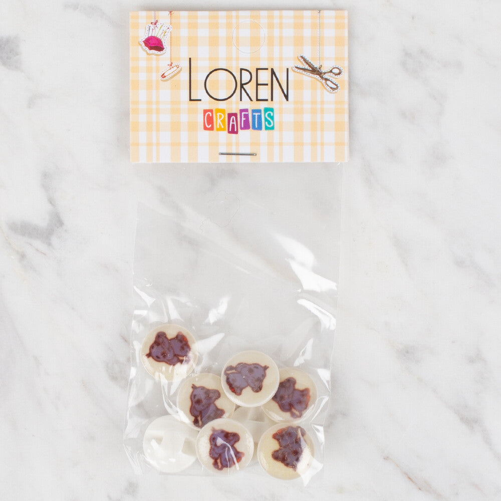 Loren Crafts 8 Pack Button - 0679