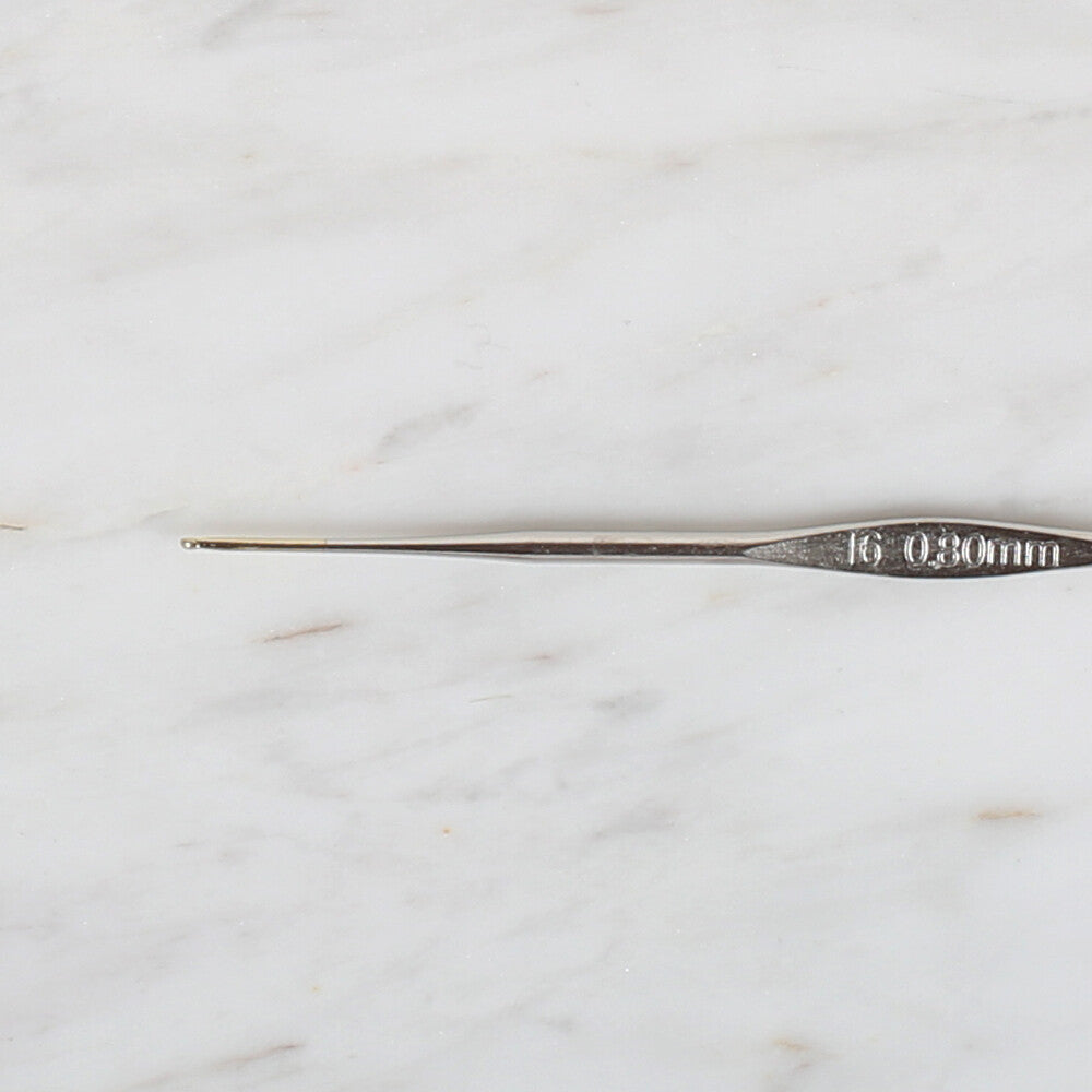 Yabalı Golden Tip Metal Handle No. 16 0.80mm Crochet Hook