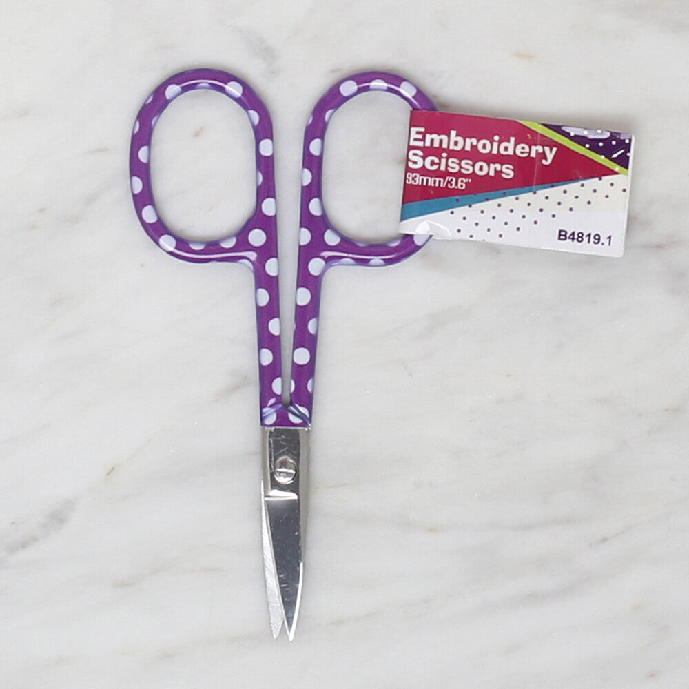 Loren Patterned Scissors, Purple - B4819.1