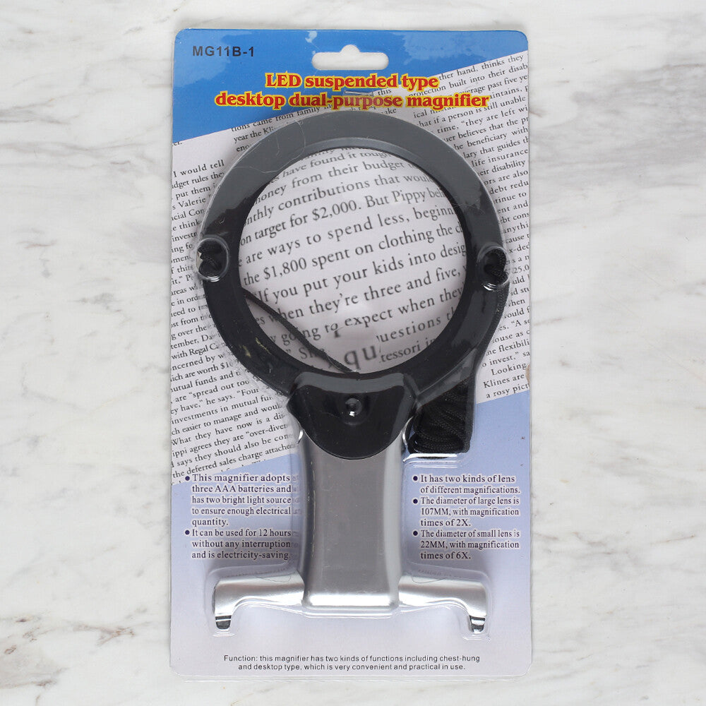 Loren LED Suspended Type Desktop Dual-Purpose Magnifier - MG11B-1