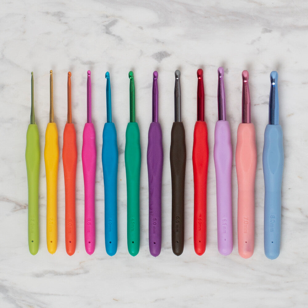 Loren 12 Pcs Ergonomic Crochet Hook Set