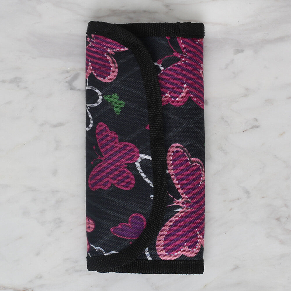 Loren Zipped Butterfly Patterned Crochet Bag