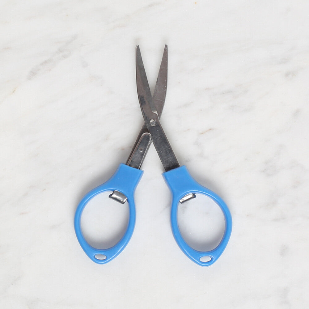 Yabalı Folding Scissors, Blue