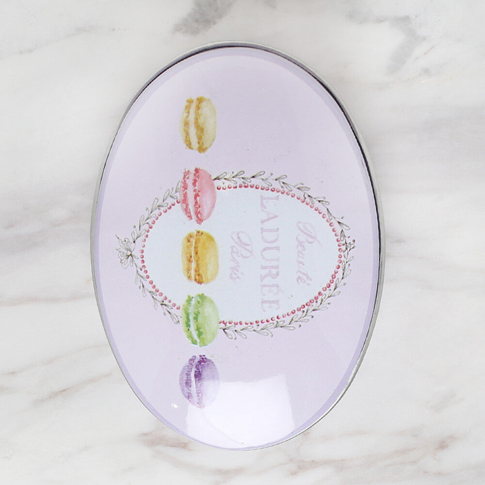 Nas Oval Shaped Tin Storage Box