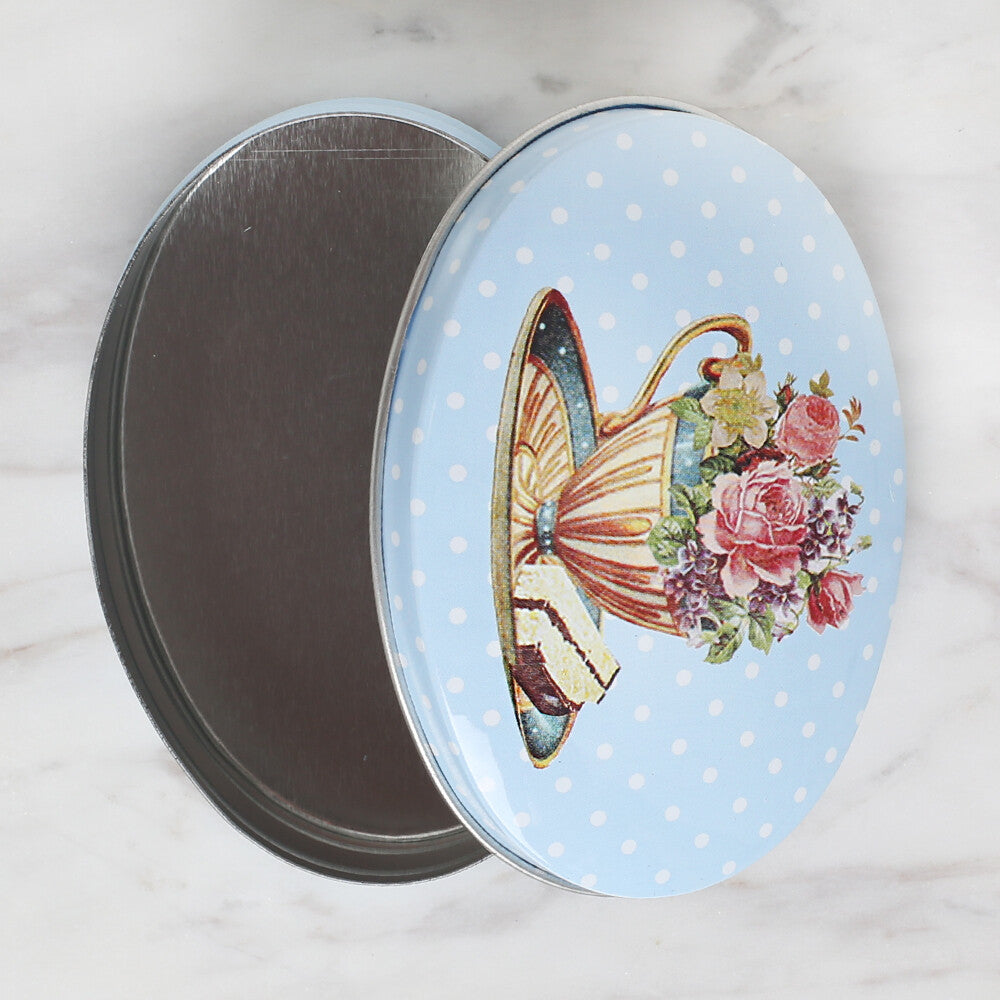 Loren Oval Shaped Tin Storage Box