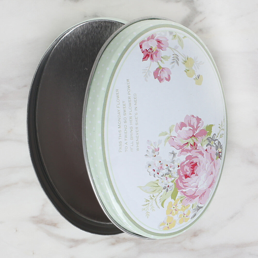 Loren Oval Shaped Tin Storage Box