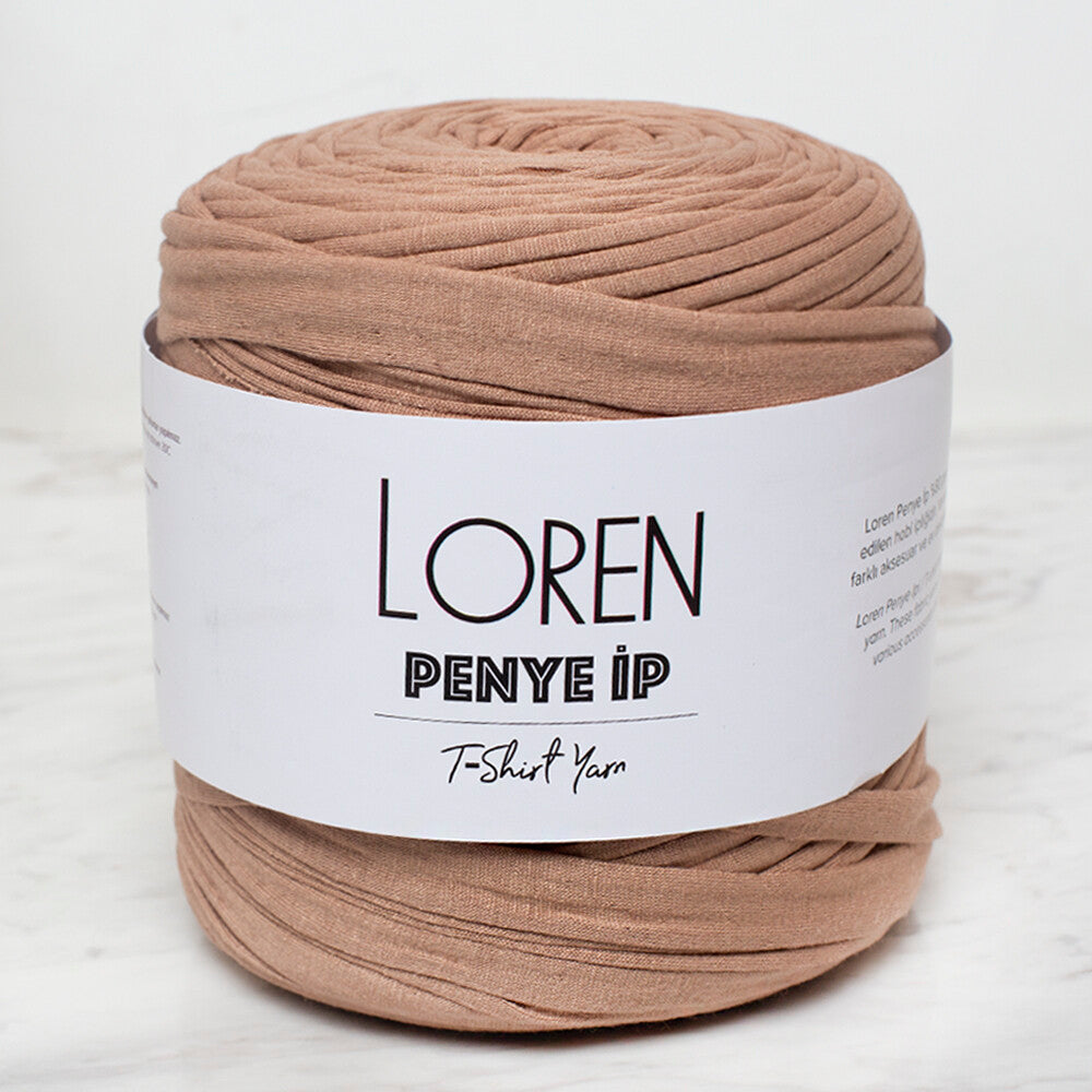 Loren T-Shirt Yarn, Beige - 28