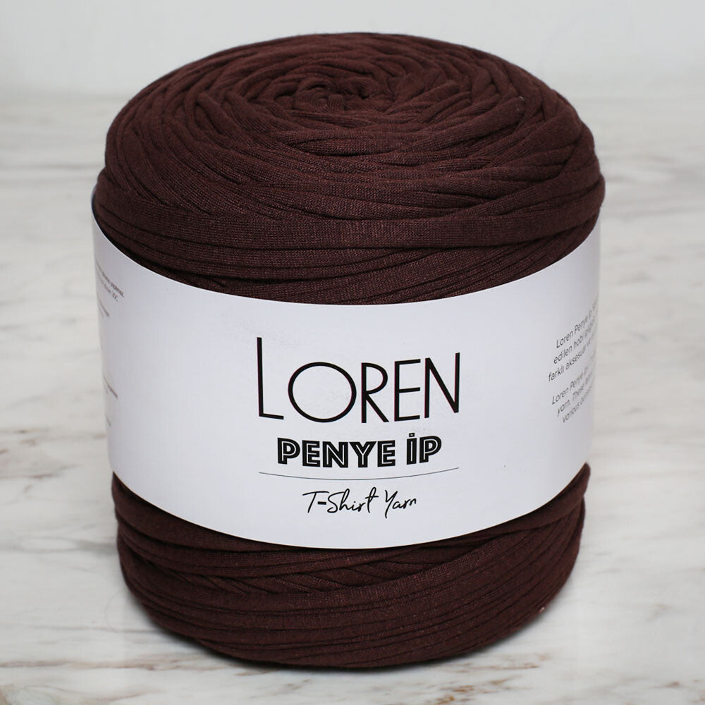 Loren T-Shirt Yarn, Brown - 84