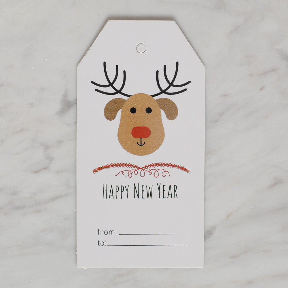 Loren Crafts 4 pcs Happy New Year Card