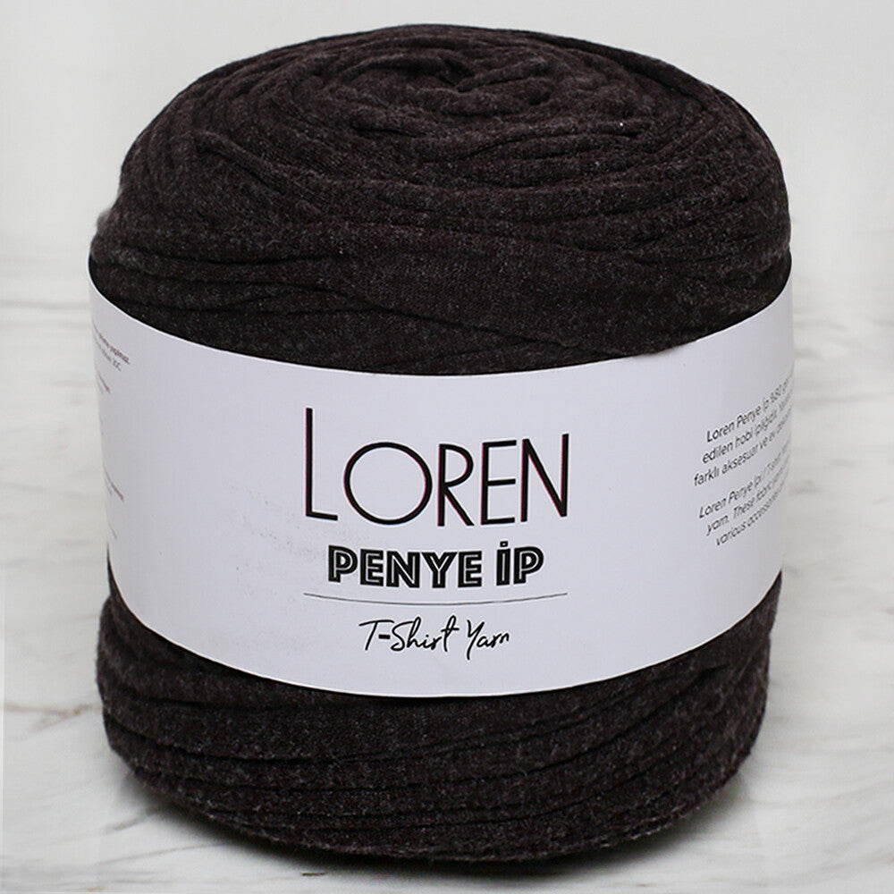 Loren T-Shirt Yarn, Heather Brown - 22