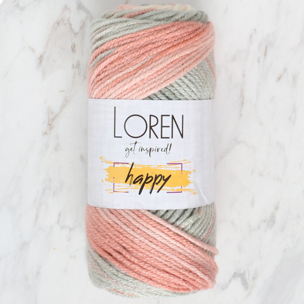 Loren Happy Knitting Yarn, Variegated - RH013