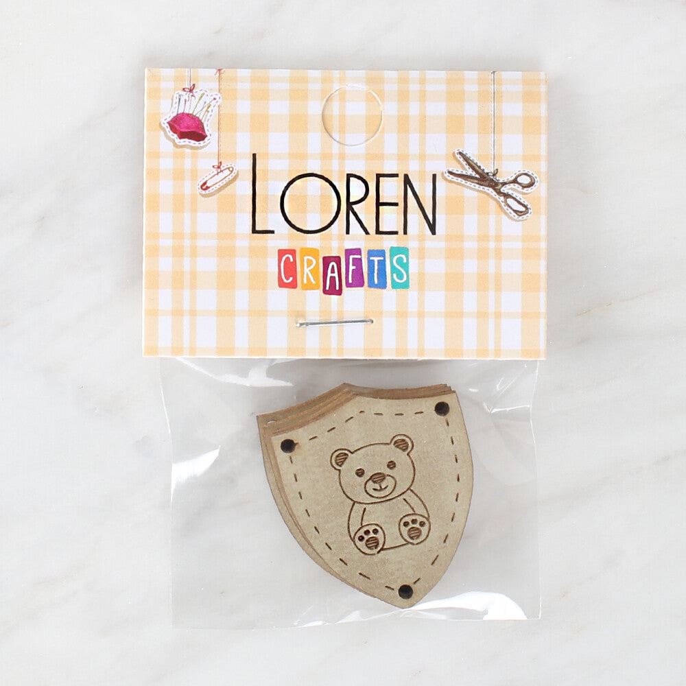 Loren Handmade Leather Button - 1502