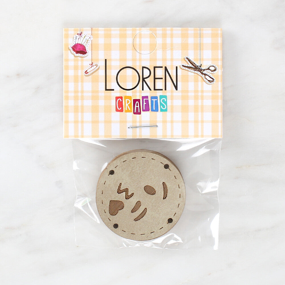 Loren Handmade Leather Button - 1510