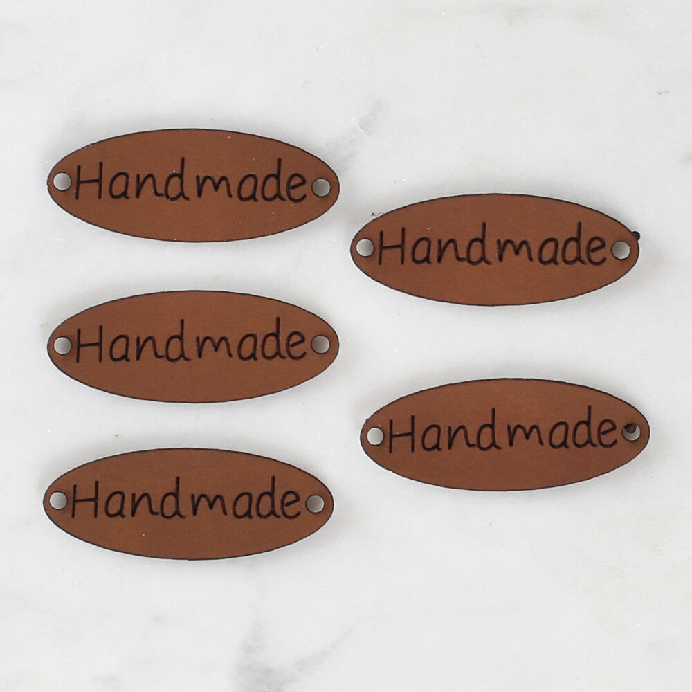 Loren Crafts 5 Pcs Handmade Leather Badge - 1550