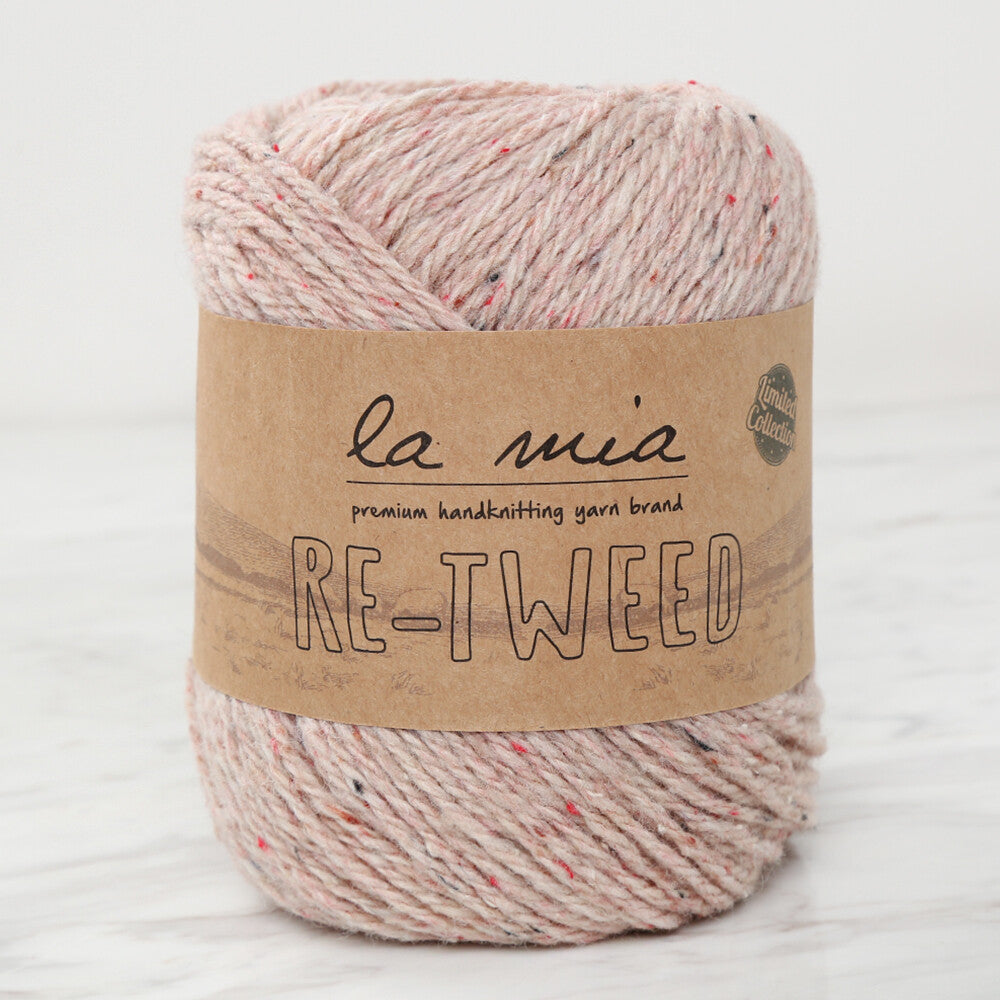 La Mia Re-Tweed Melange Yarn, Beige - L022