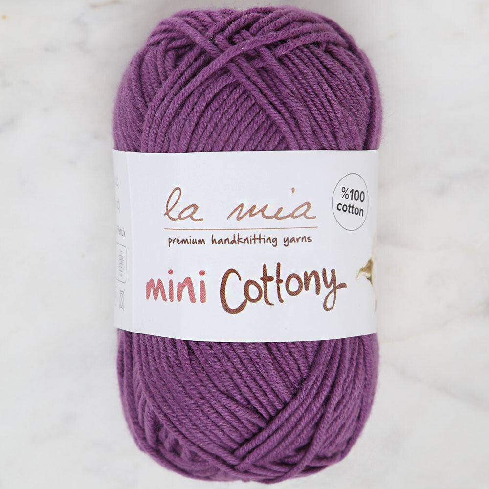 La Mia Mini Cottony 25 g Baby Yarn Purple - L032