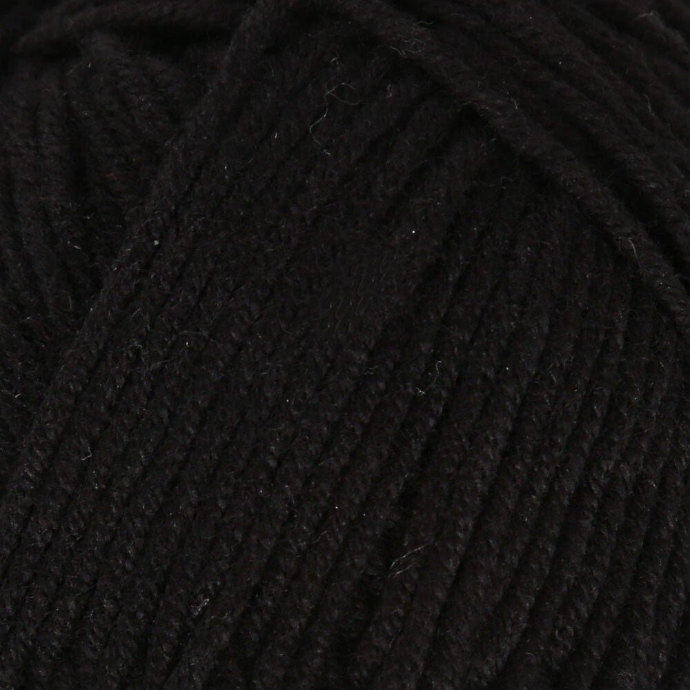 La Mia Mini Cottony 25 g Baby Yarn Black - L021