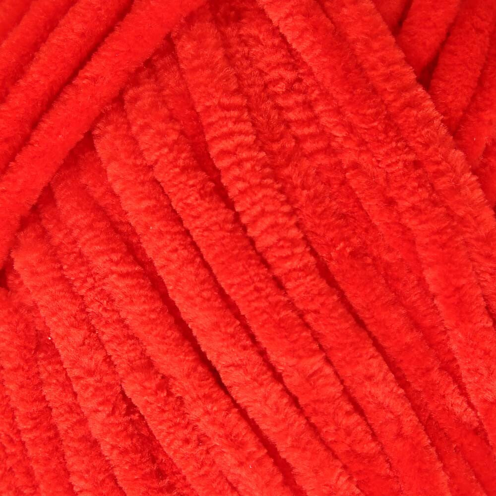 La Mia Mellow Chenille Yarn, Red - 911