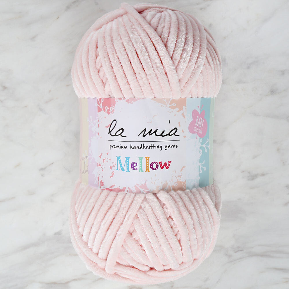 La Mia Mellow Chenille Yarn, Pink - 953