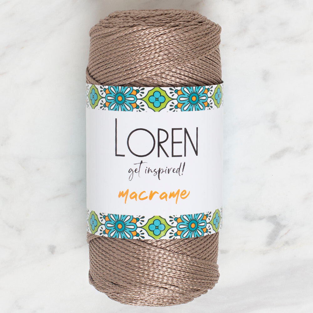 Loren Macrame Knitting Yarn, Mink - RM 040