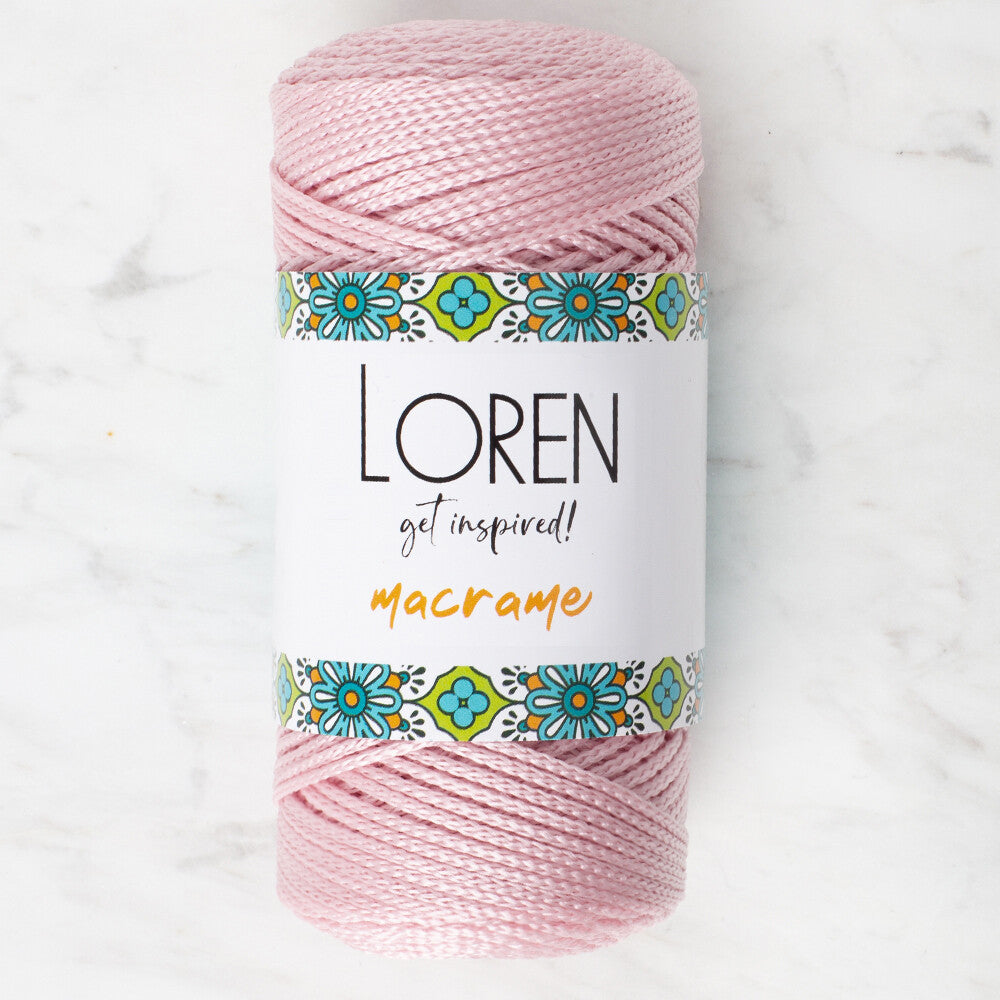 Loren Macrame Knitting Yarn, Dusty Pink - RM 072