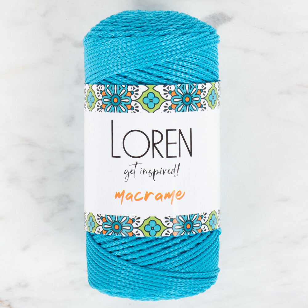 Loren Macrame Knitting Yarn, Turquoise - RM 0232