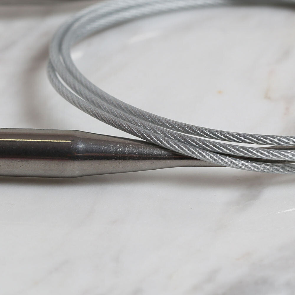Loren Crafts 8mm 100 cm Steel Circular Knitting Needles
