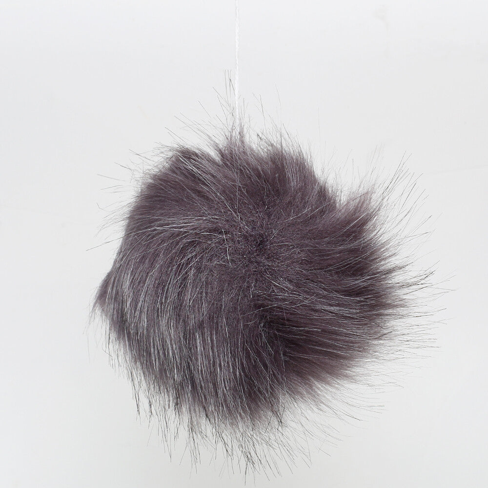 Loren Faux Pom Pom, Anthracite