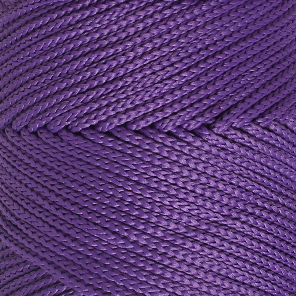 Loren Polyester Soft Macrame Yarn, Dark Purple - LM025
