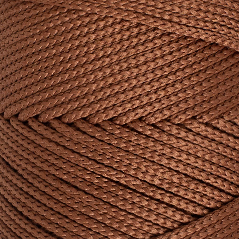 Loren Polyester Soft Macrame Yarn, Brown - LM033