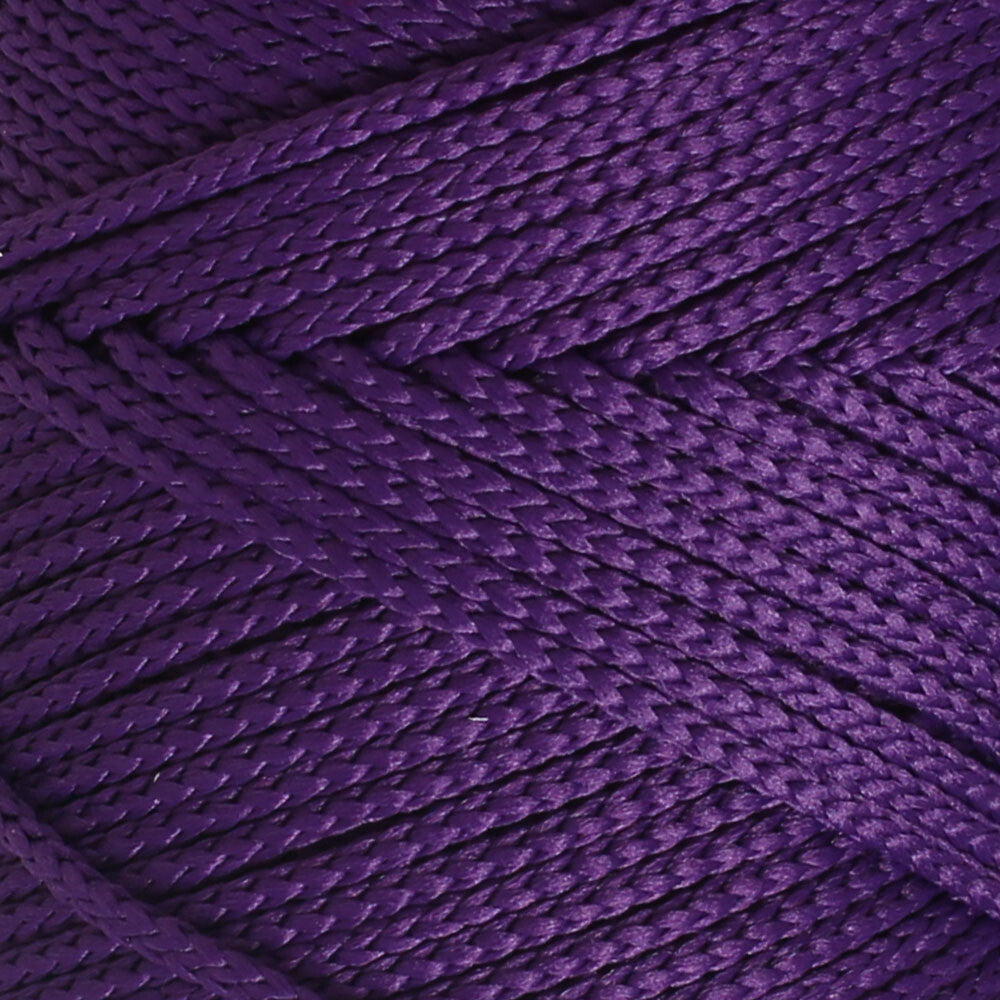 Loren Polyester Soft Macrame Yarn, Dark Purple - LM037