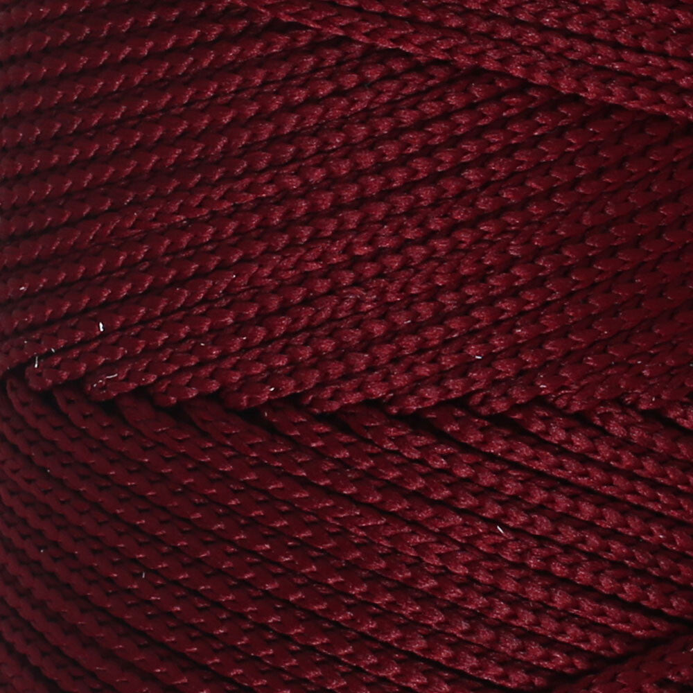 Loren Polyester Soft Macrame Yarn, Claret - LM039