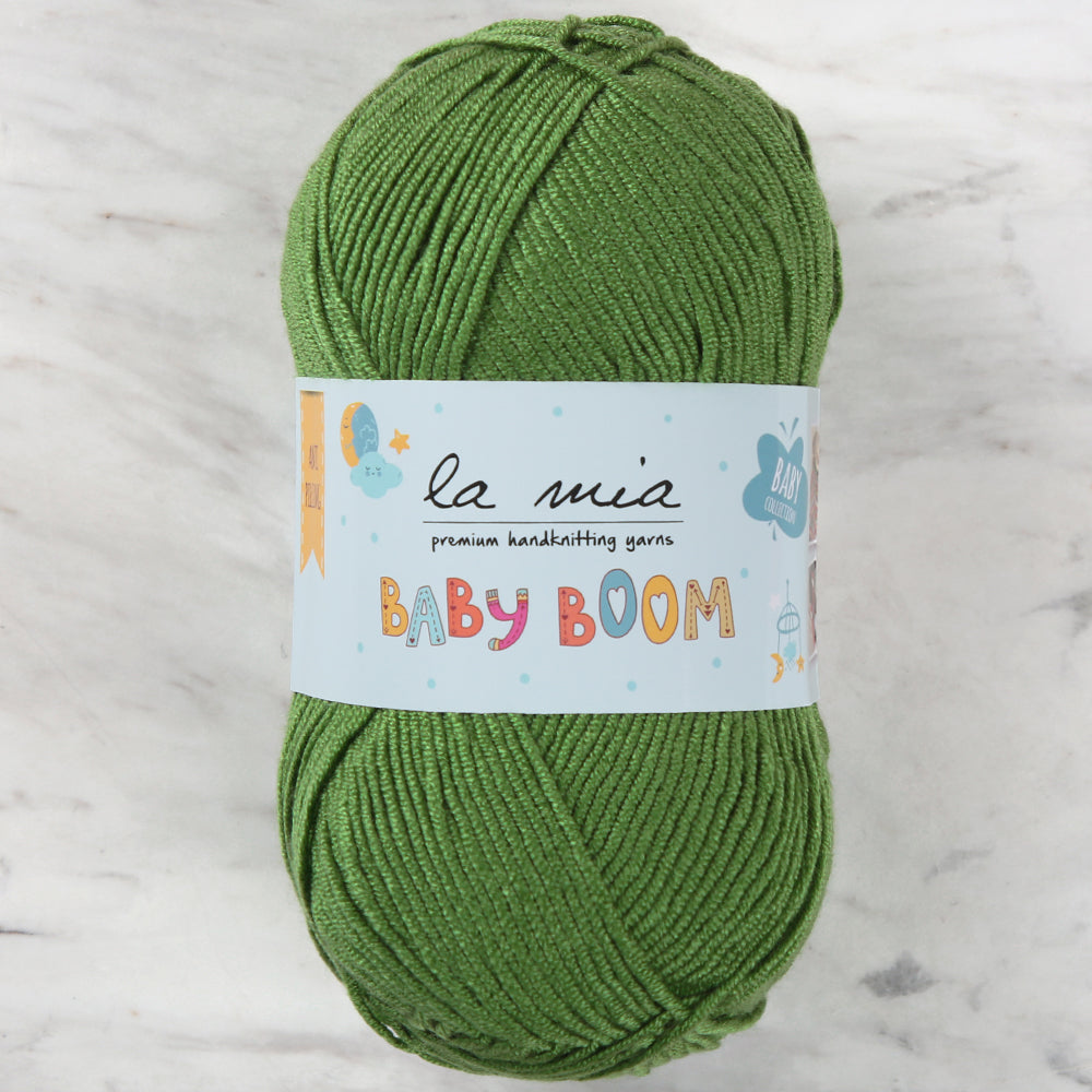 La Mia Baby Boom Yarn, Green  - 406