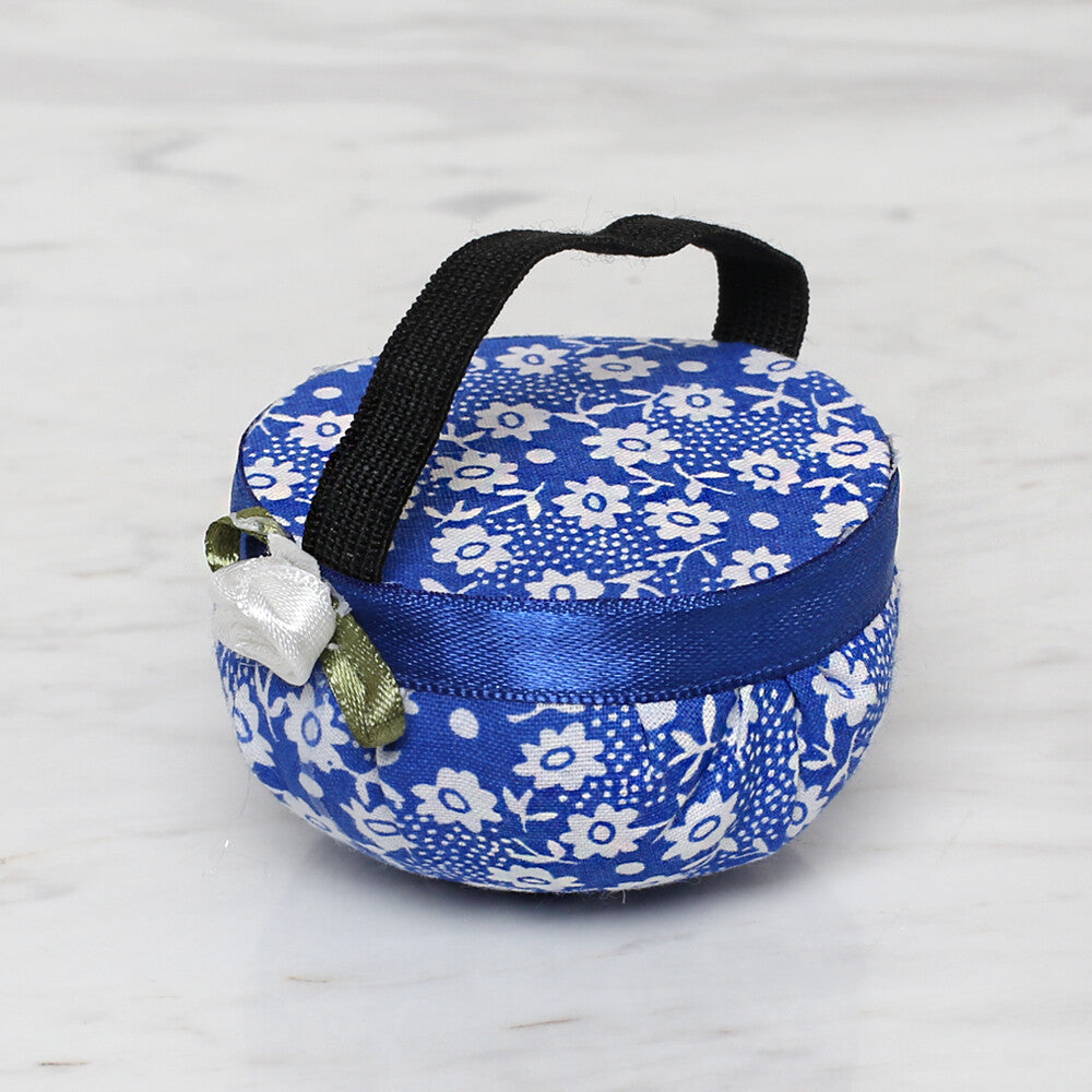 Loren Flower Patterned Arm Pincushion, Blue