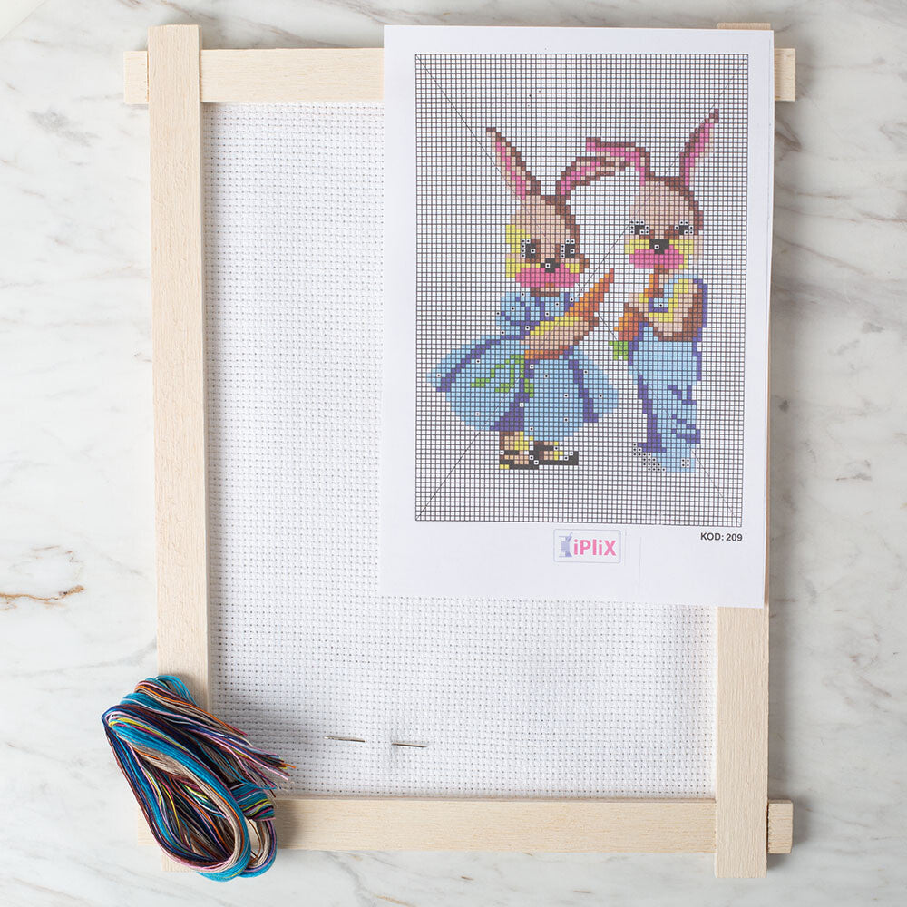Loren Cross Stitch Kit, Rabbit - 209