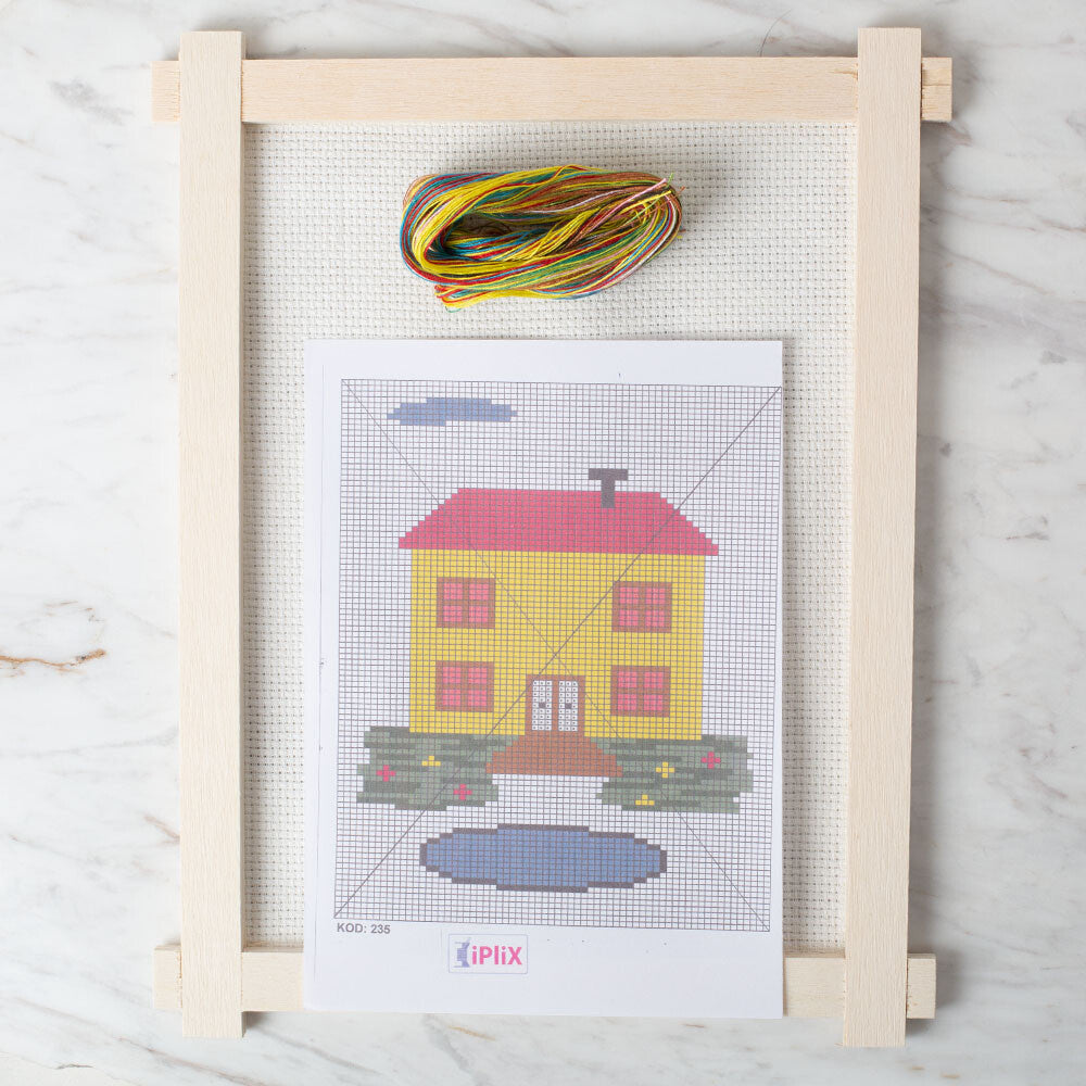 Loren Cross Stitch Kit, House - 235